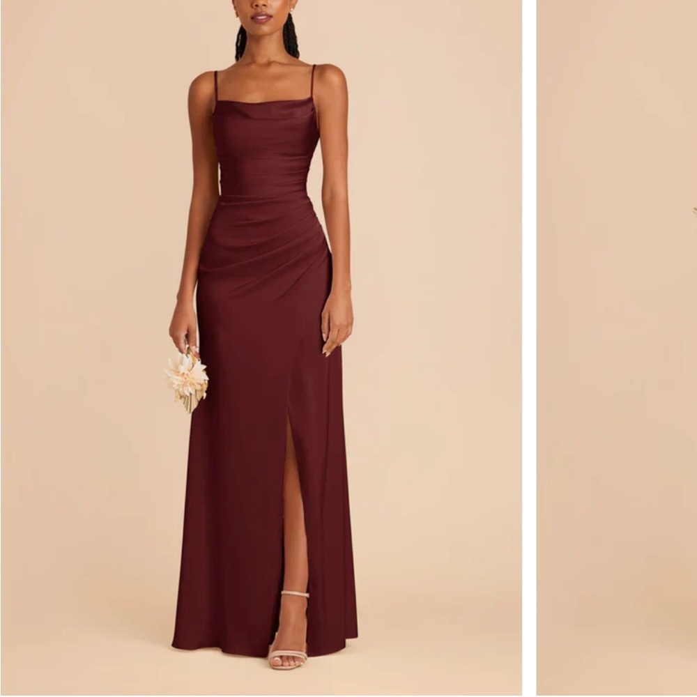 BIRDY GREY wine red long dress